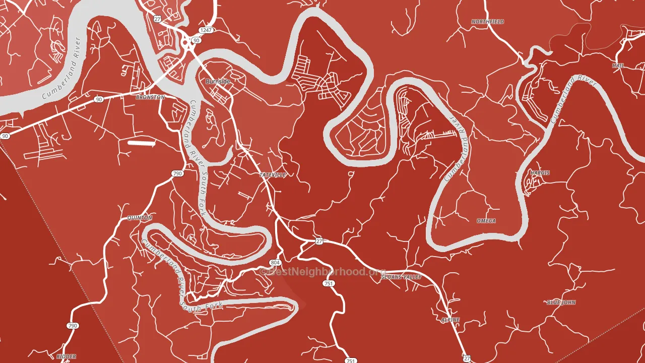 42519, KY block-group political-lean map