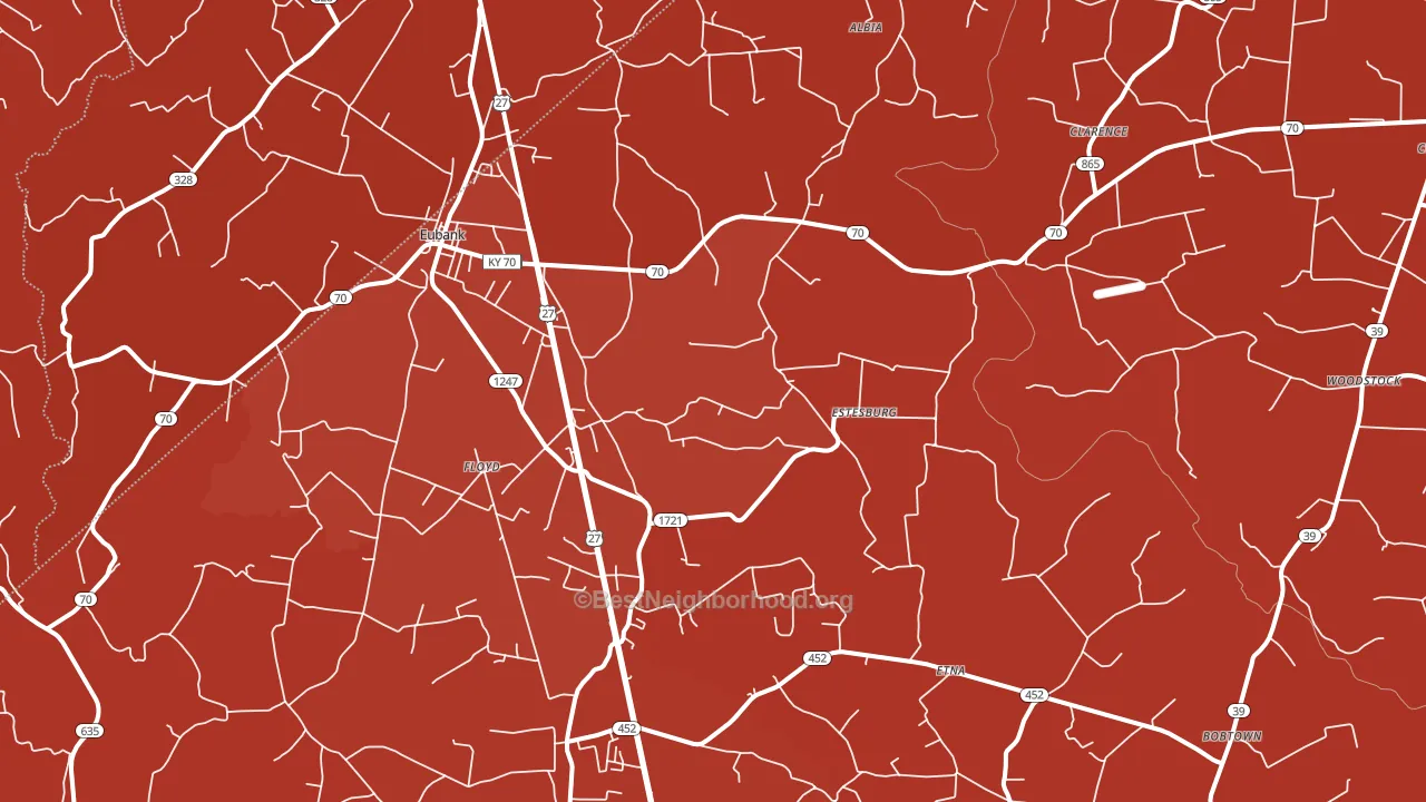 42567, KY block-group political-lean map