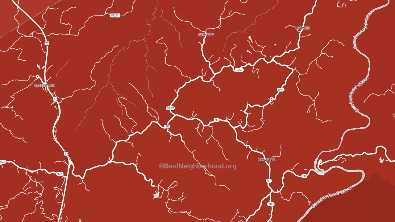 42634, KY block-group political-lean map