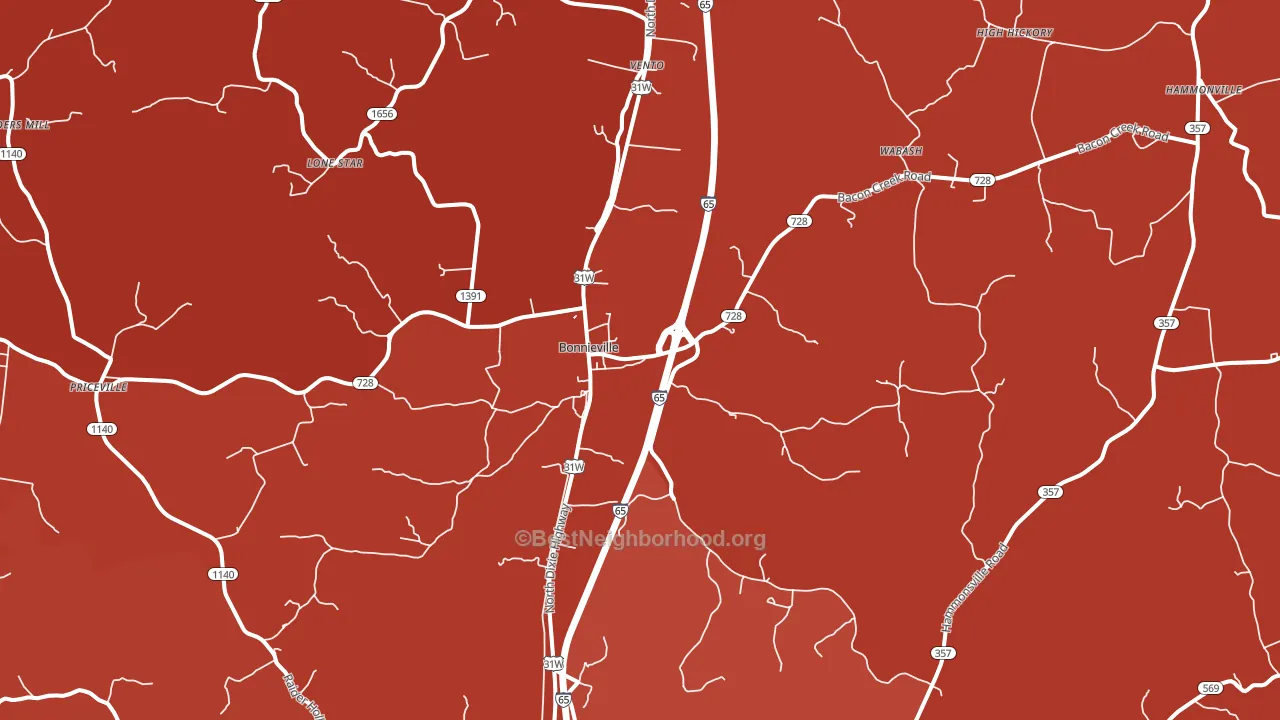 42713, KY block-group political-lean map