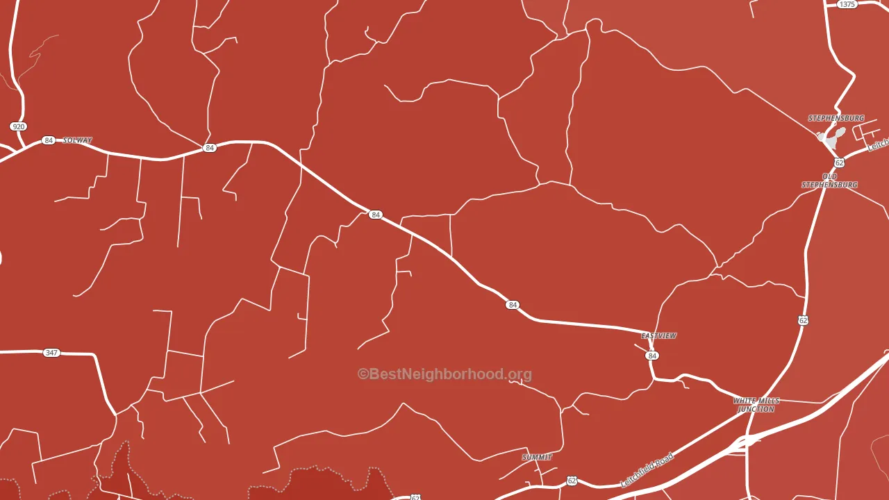 42732, KY block-group political-lean map