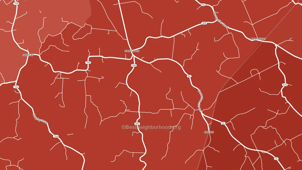 42741, KY block-group political-lean map