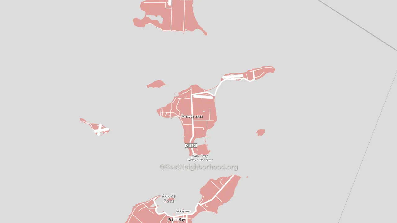43446, OH block-group political-lean map