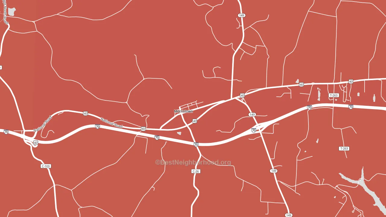 43759, OH block-group political-lean map