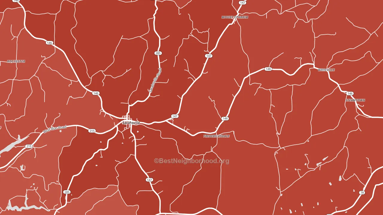 43779, OH block-group political-lean map