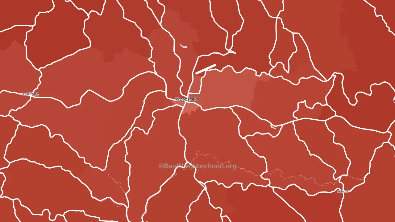 43793, OH block-group political-lean map