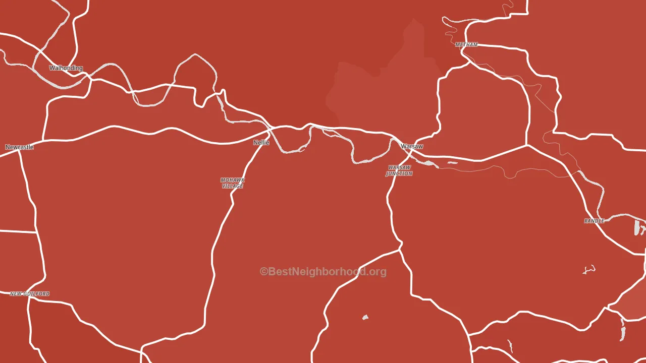 43844, OH block-group political-lean map