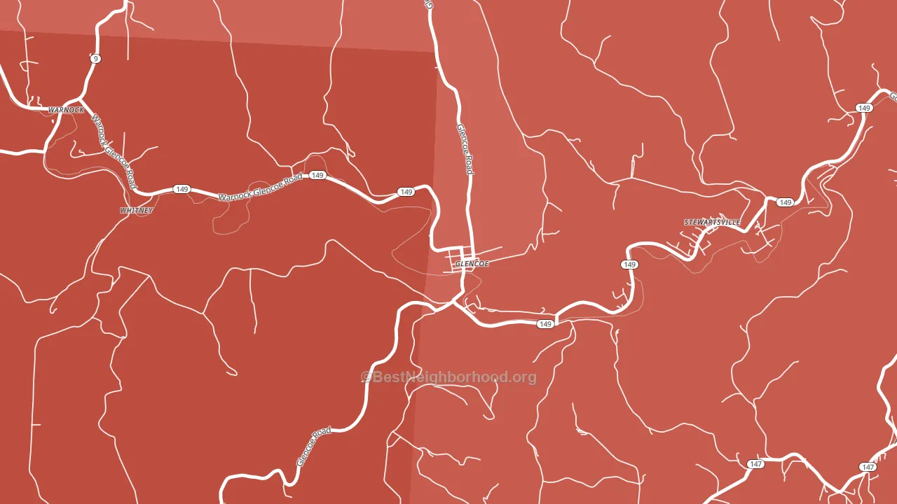 43928, OH block-group political-lean map
