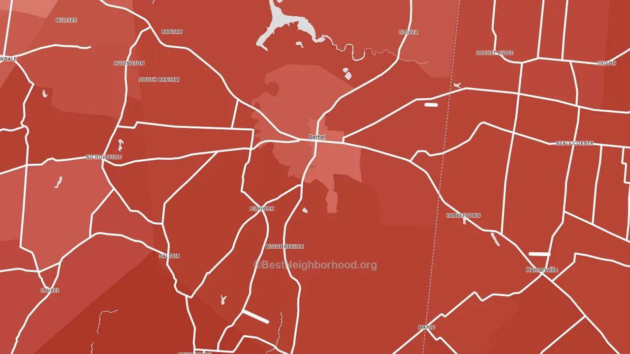 45106, OH block-group political-lean map