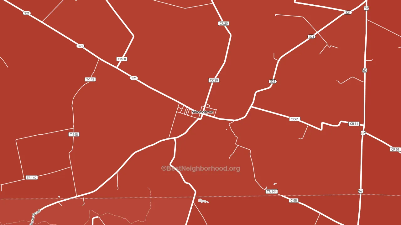45155, OH block-group political-lean map
