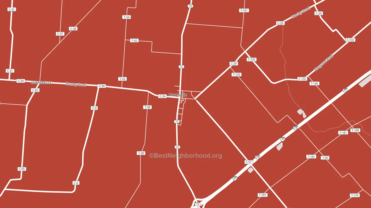 45307, OH block-group political-lean map