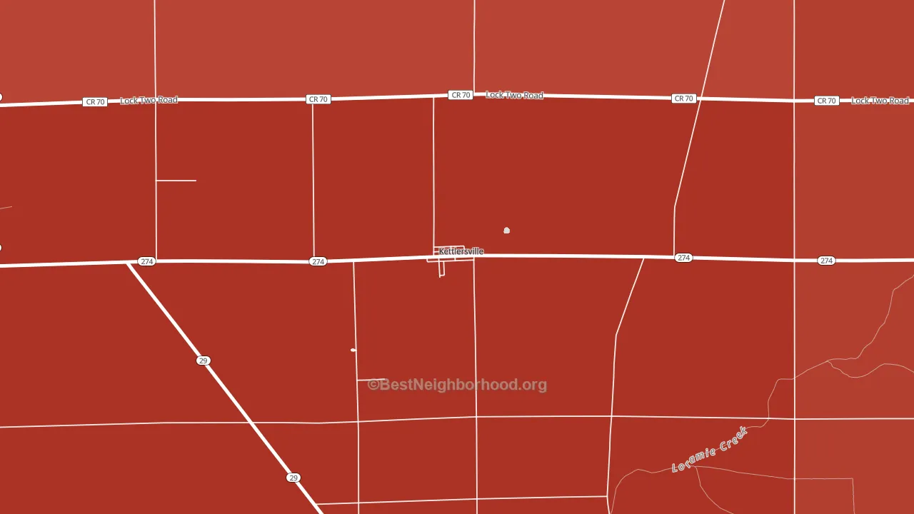 45336, OH block-group political-lean map
