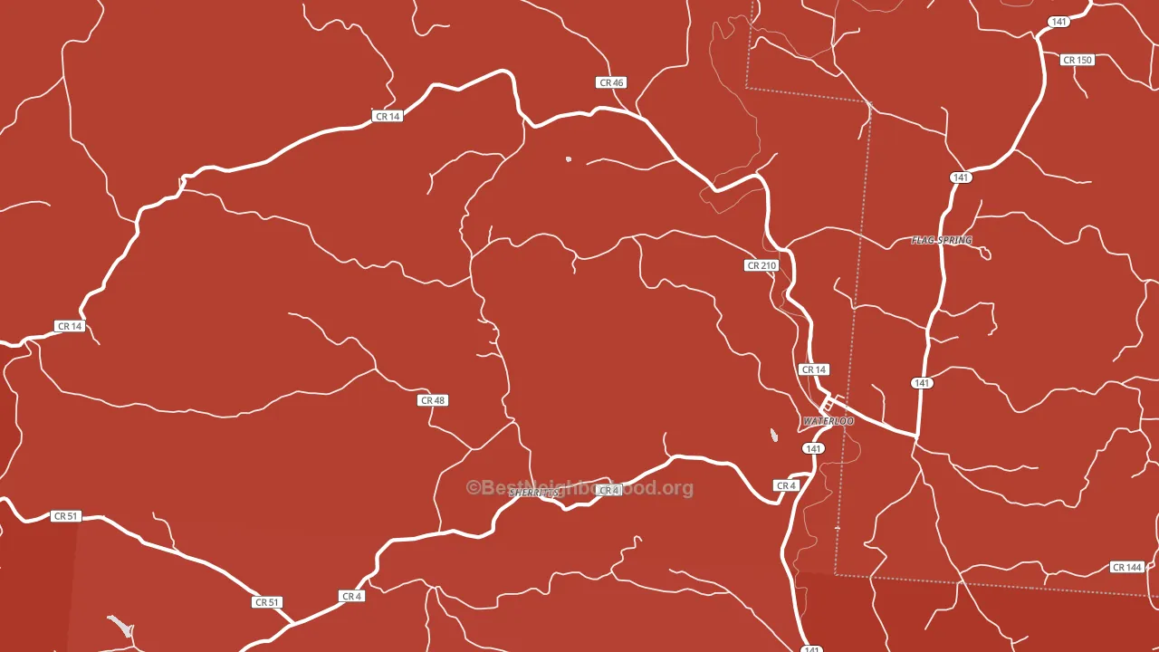 45688, OH block-group political-lean map