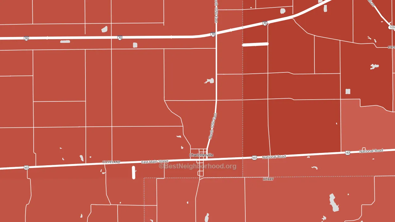 46117, IN block-group political-lean map