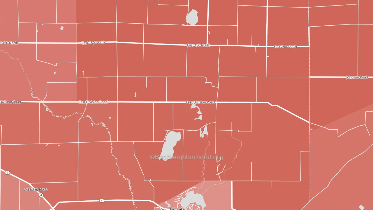 46365, IN block-group political-lean map