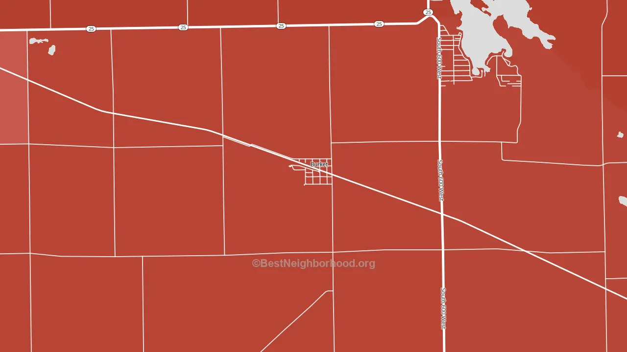 46508, IN block-group political-lean map