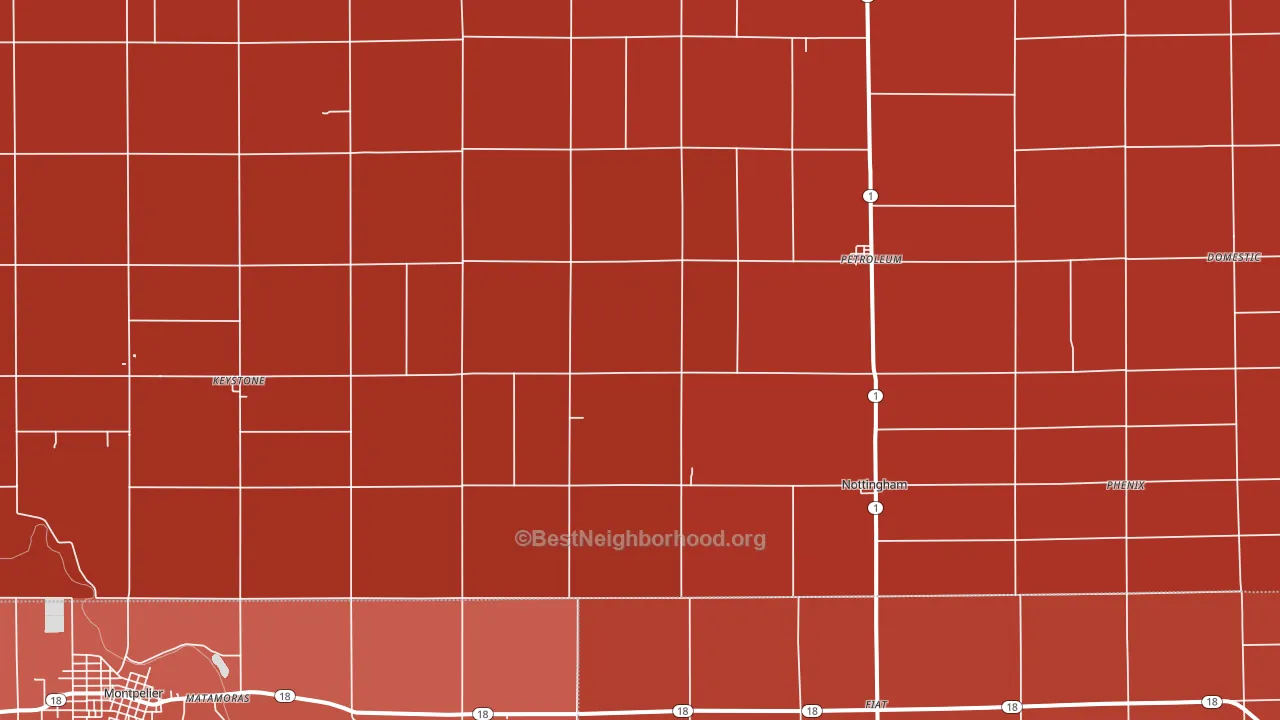 46759, IN block-group political-lean map
