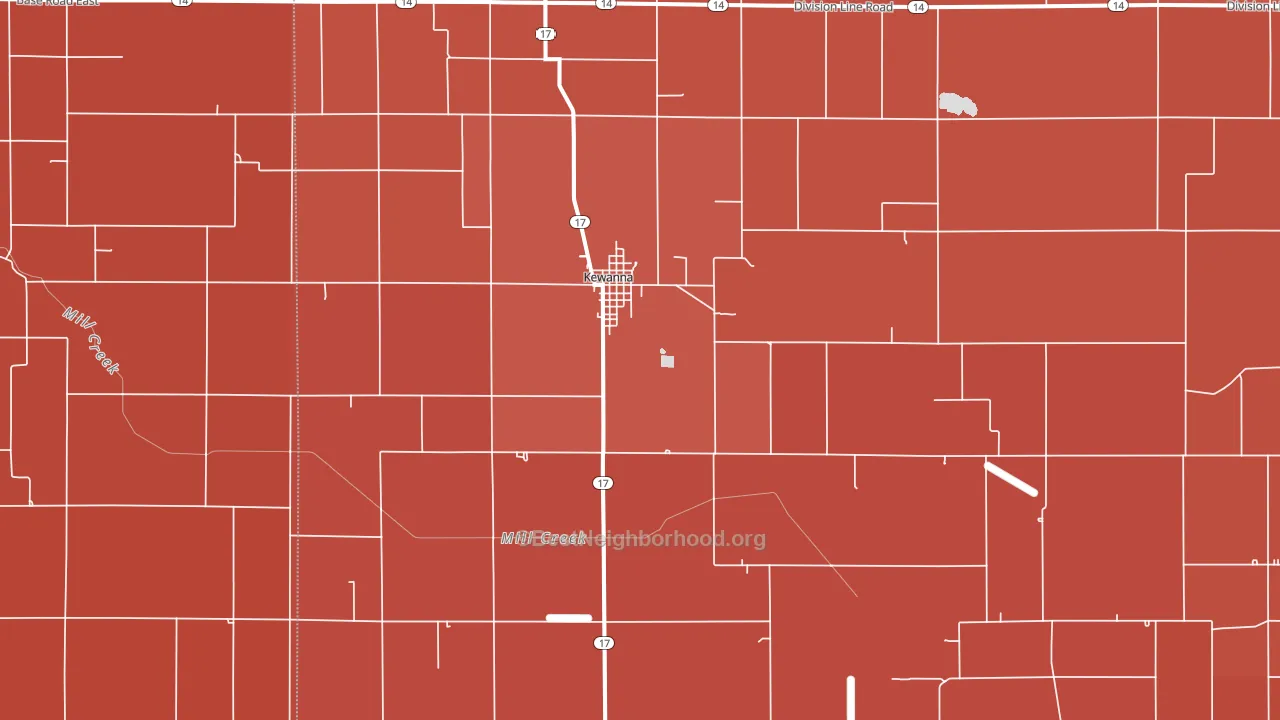 46939, IN block-group political-lean map