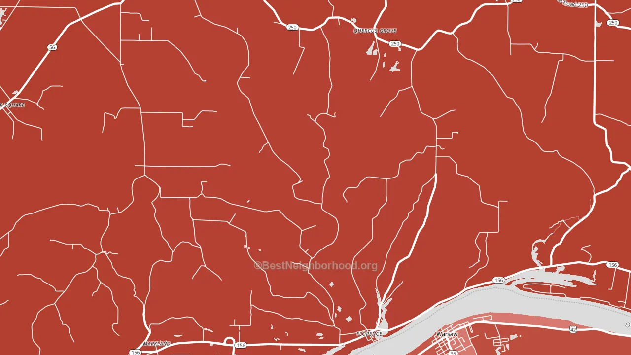 47020, IN block-group political-lean map