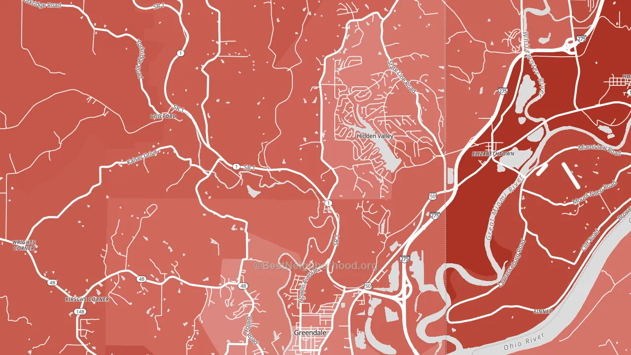 47025, IN block-group political-lean map