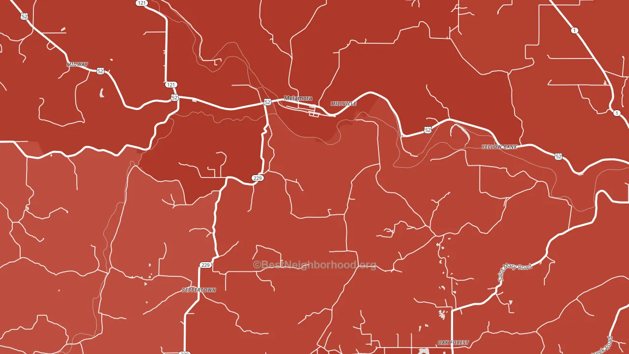 47030, IN block-group political-lean map