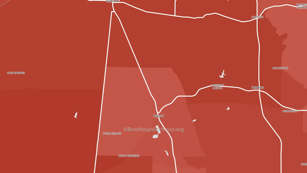 47037, IN block-group political-lean map
