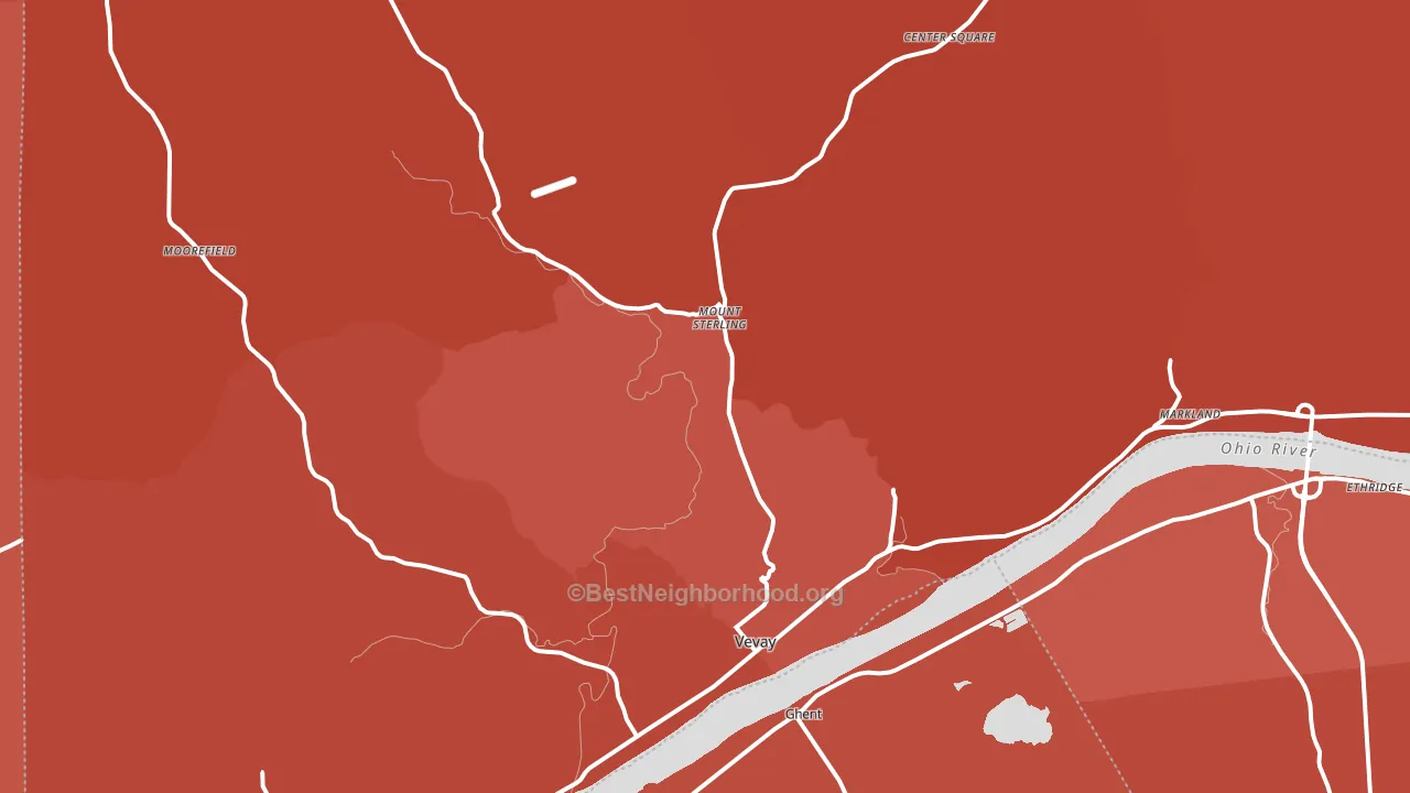 47043, IN block-group political-lean map