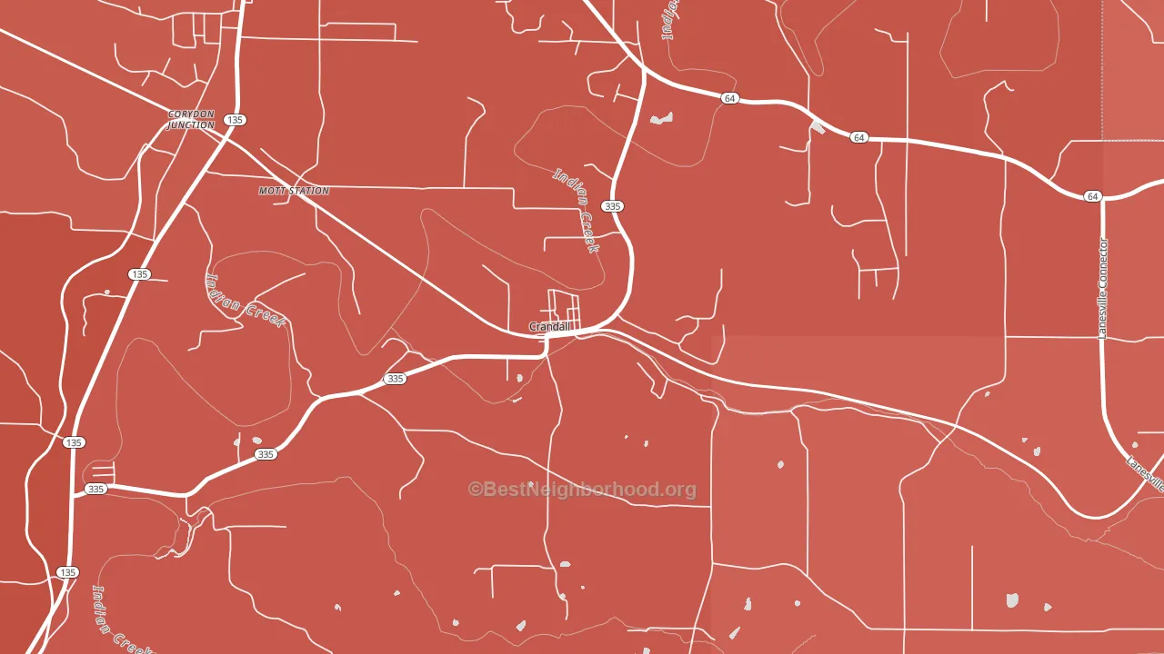 47114, IN block-group political-lean map