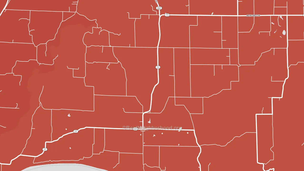 47135, IN block-group political-lean map