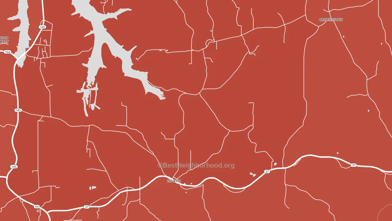 47175, IN block-group political-lean map