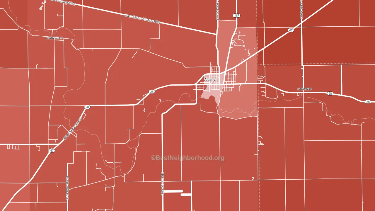 47320, IN block-group political-lean map