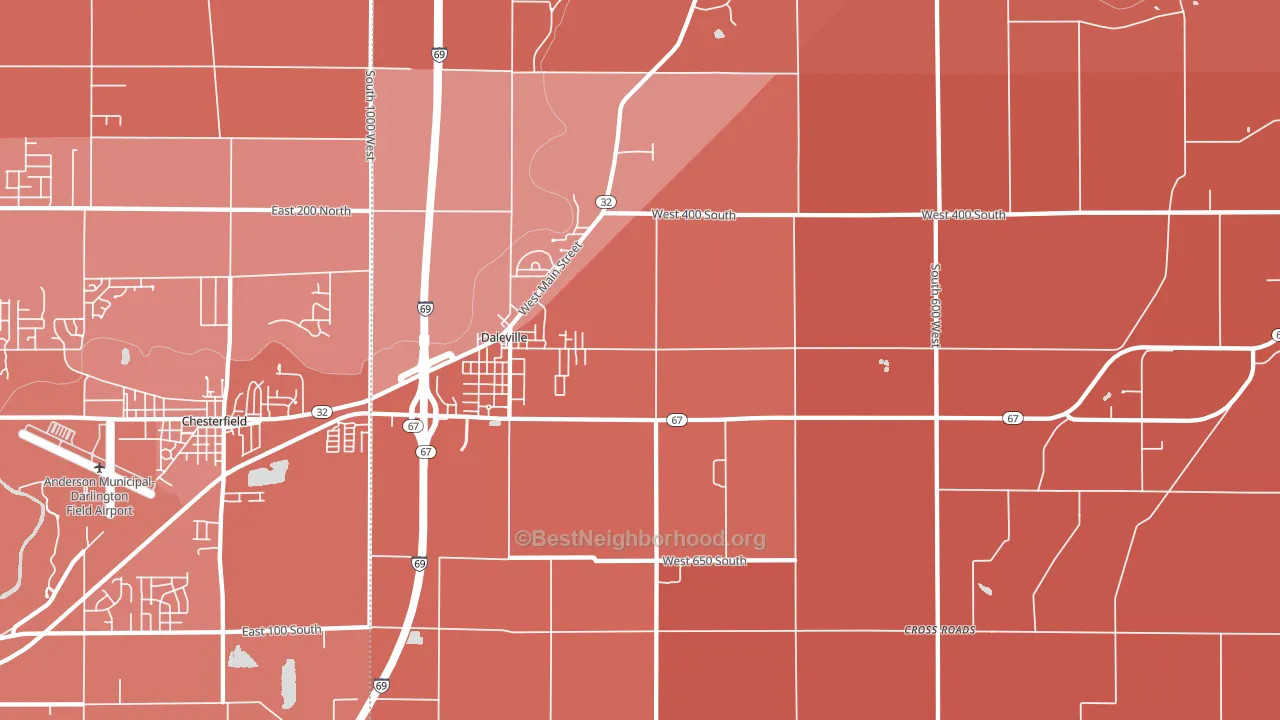 47334, IN block-group political-lean map