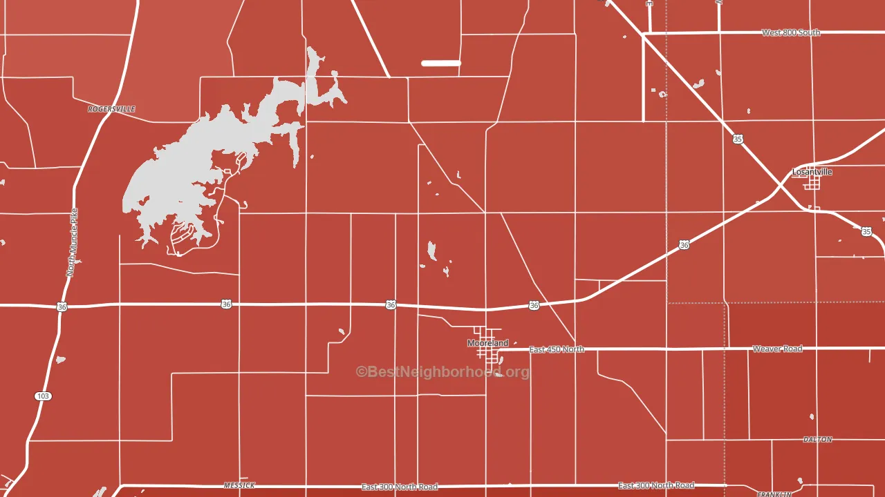 47360, IN block-group political-lean map