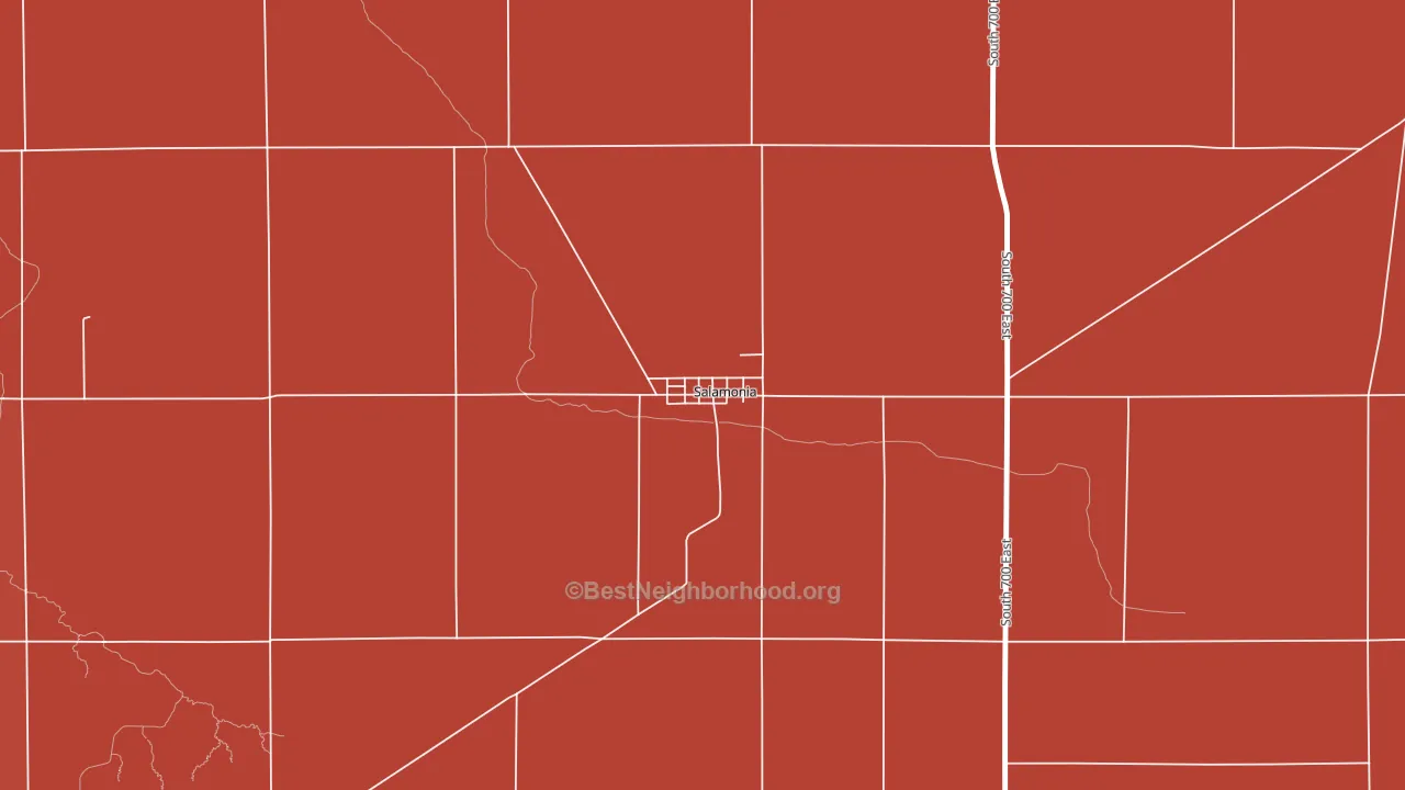 47381, IN block-group political-lean map