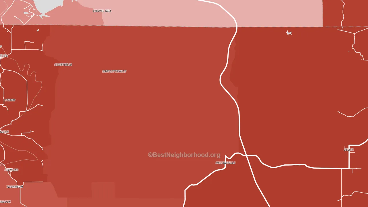 47436, IN block-group political-lean map