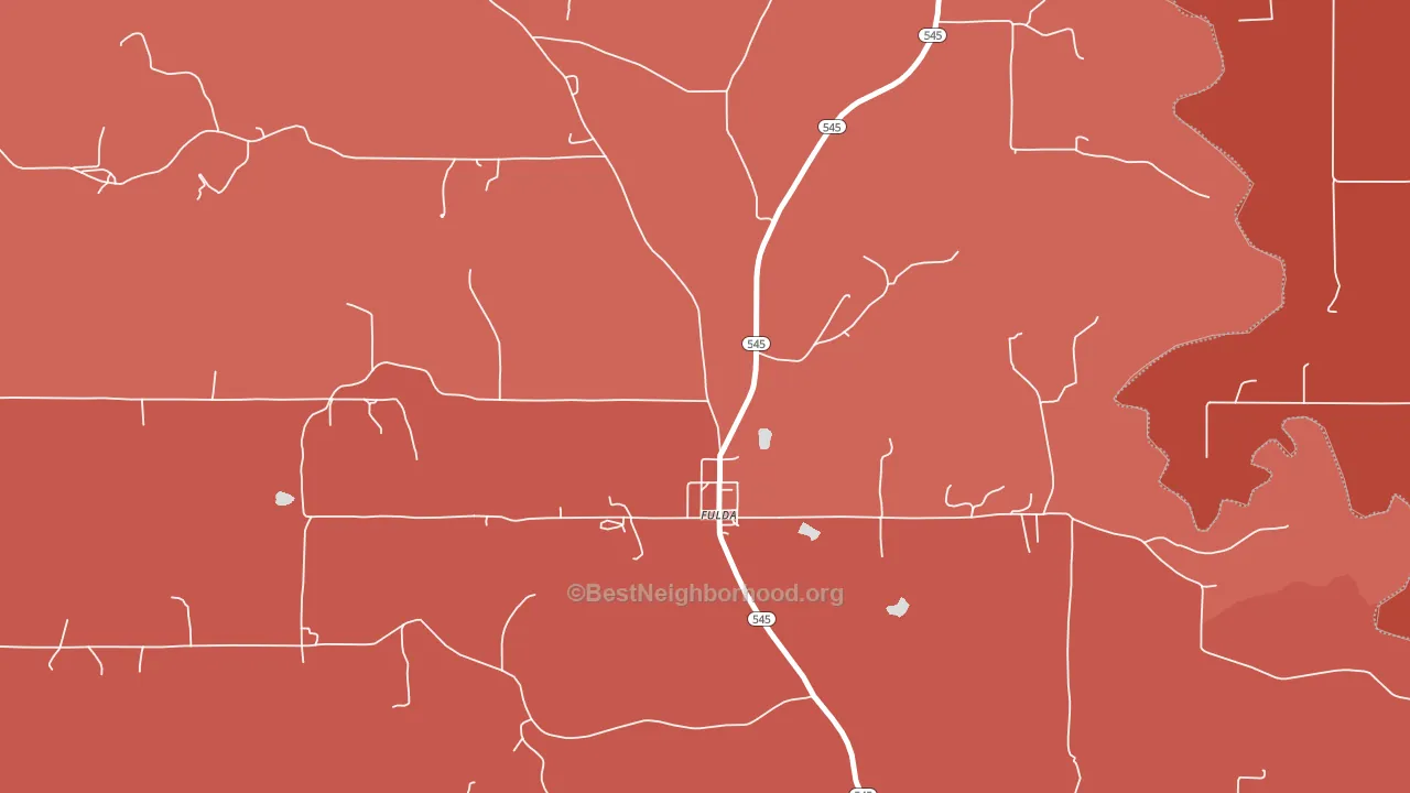 47536, IN block-group political-lean map