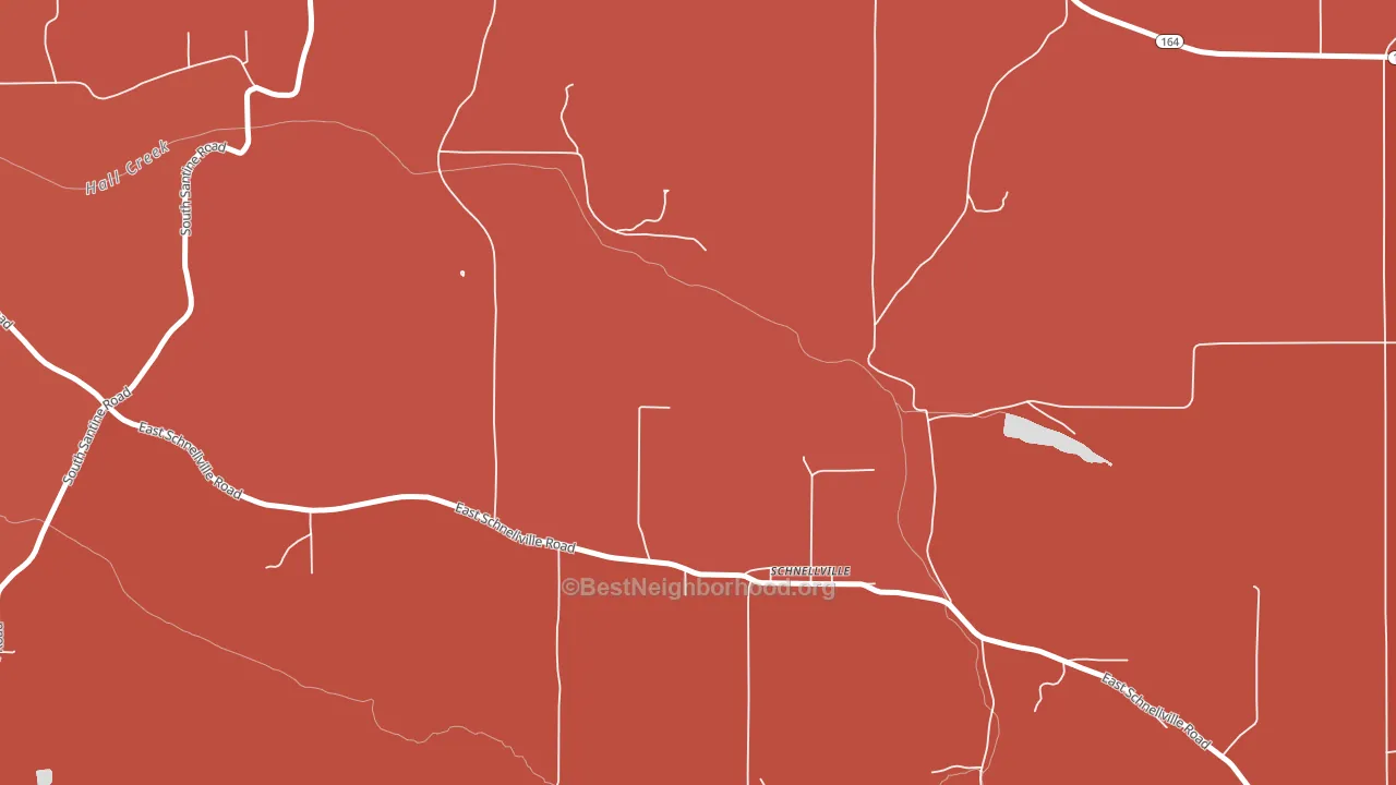 47580, IN block-group political-lean map