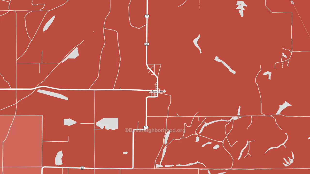 47584, IN block-group political-lean map
