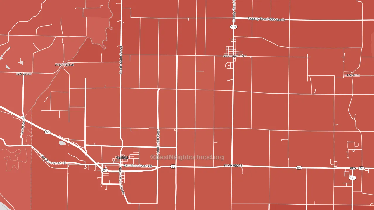 47634, IN block-group political-lean map