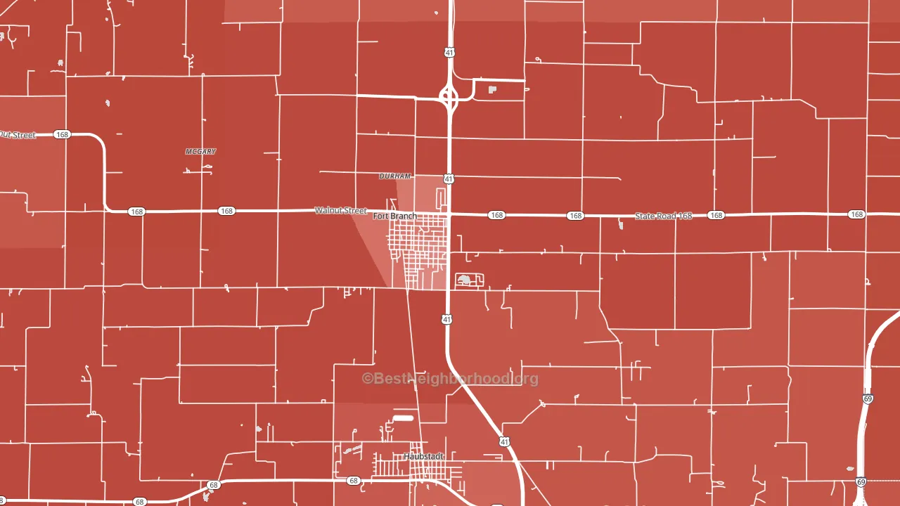 47648, IN block-group political-lean map