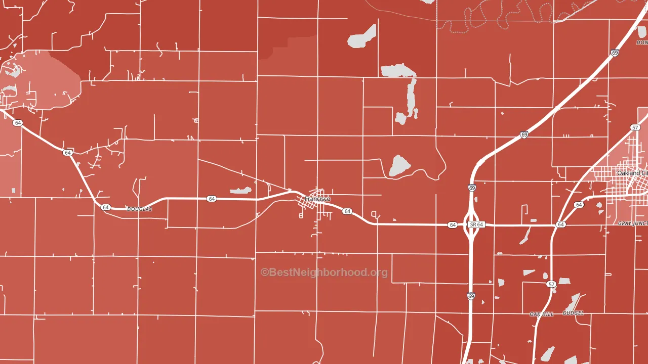 47649, IN block-group political-lean map