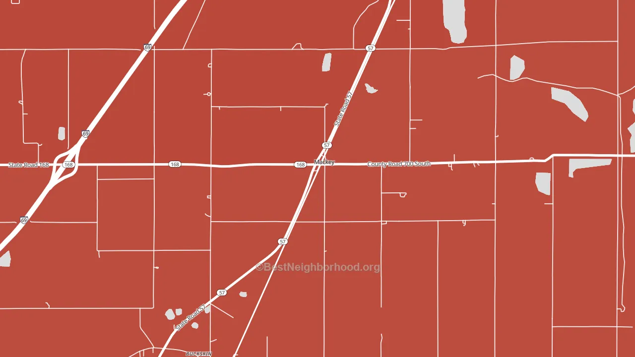 47654, IN block-group political-lean map