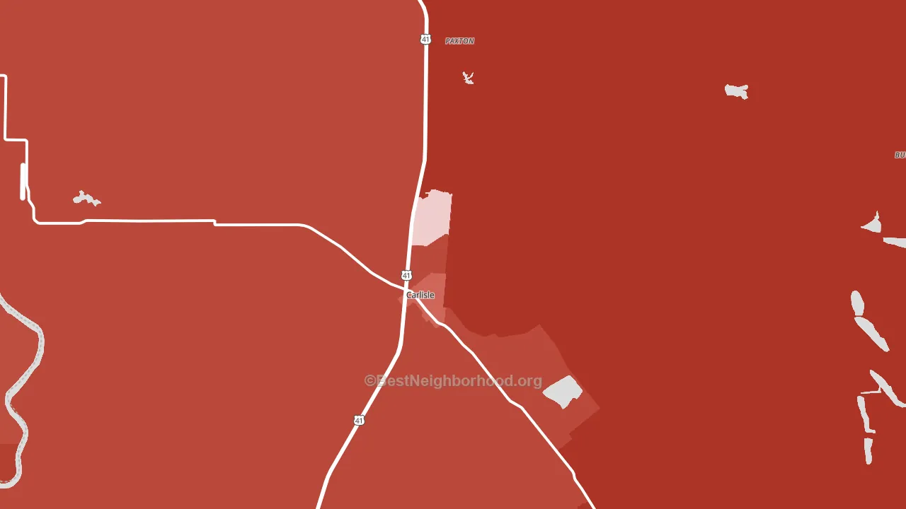 47838, IN block-group political-lean map