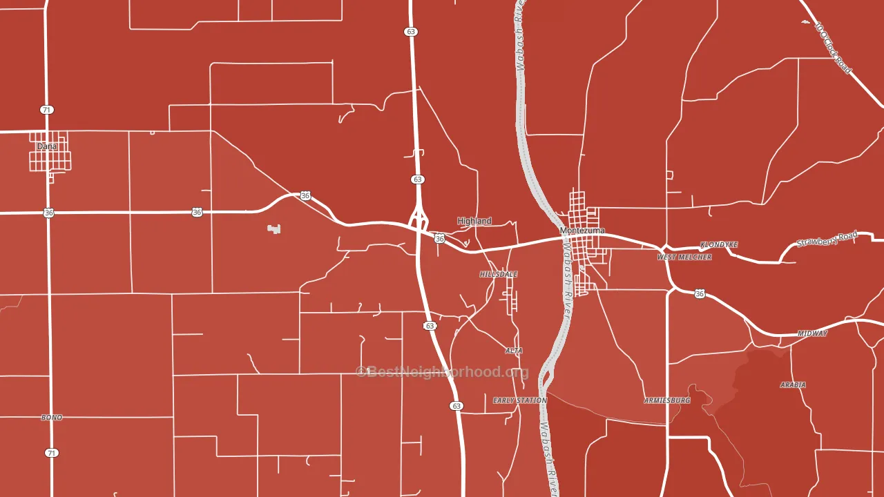 47854, IN block-group political-lean map