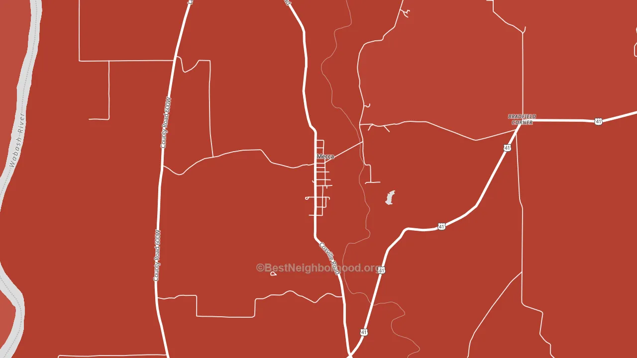 47860, IN block-group political-lean map