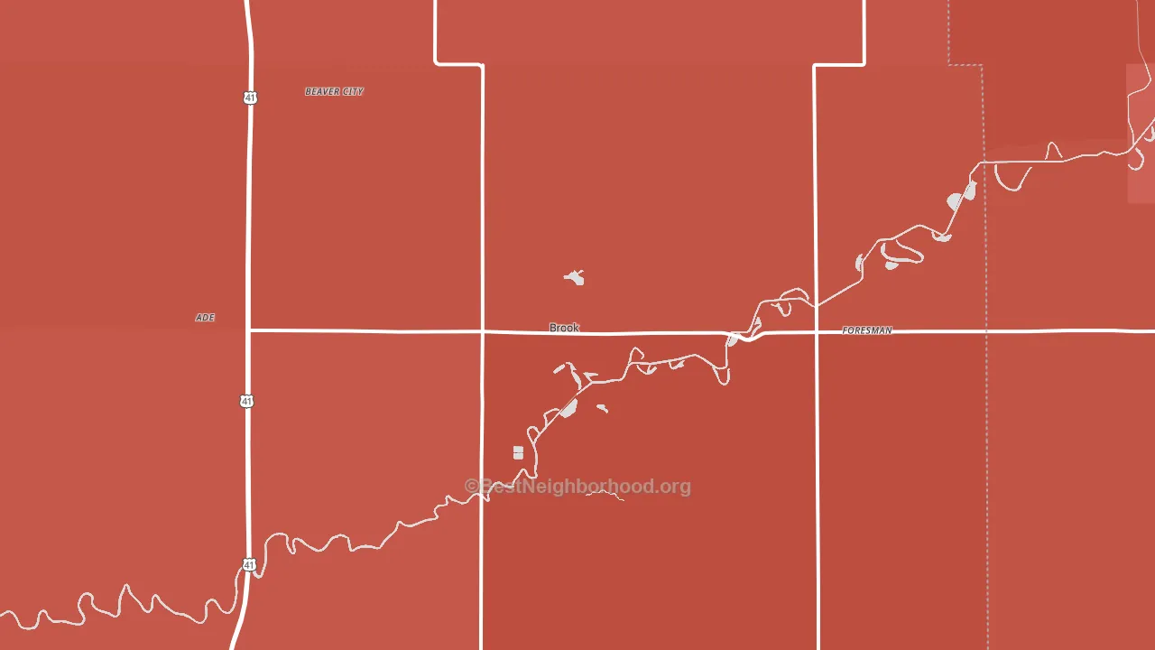 47922, IN block-group political-lean map