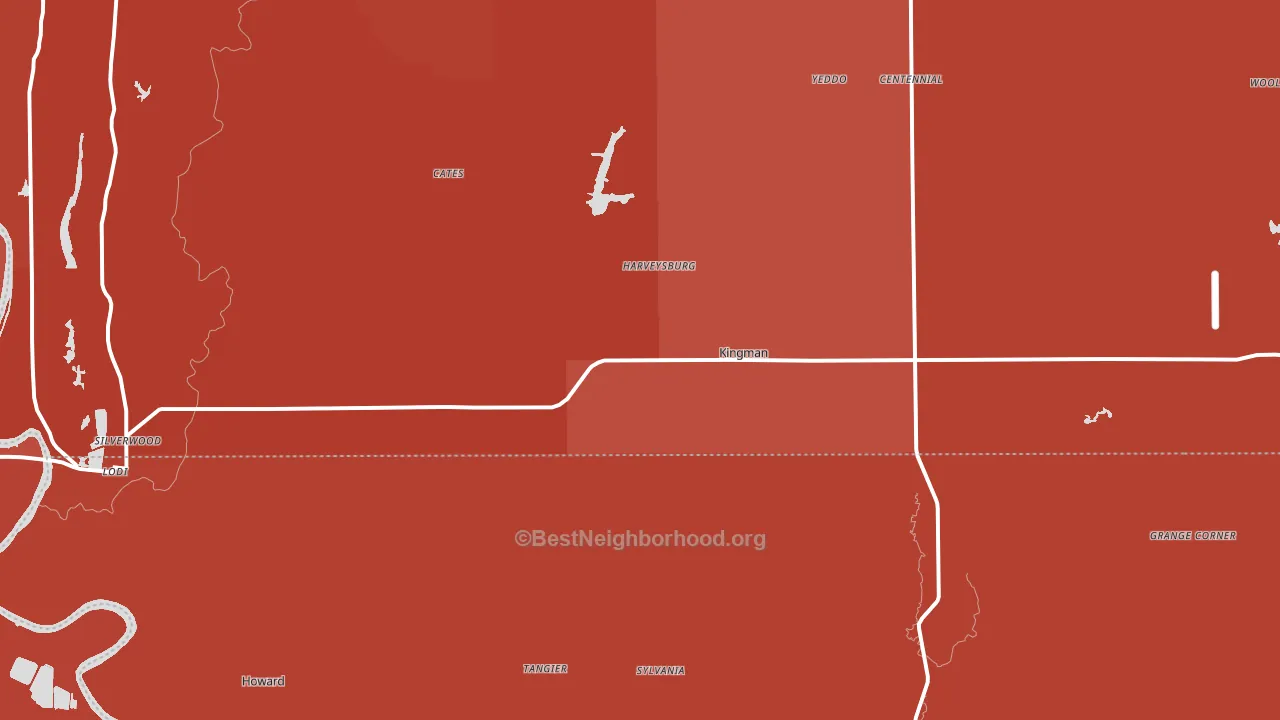 47952, IN block-group political-lean map