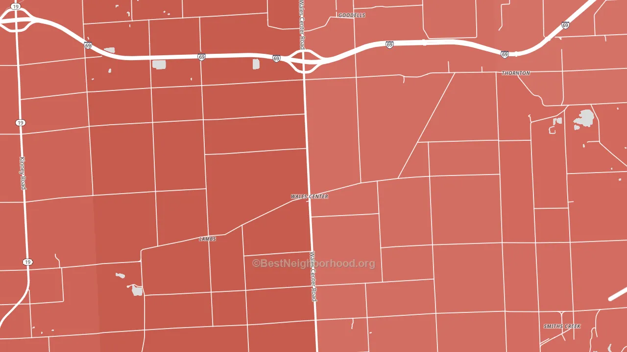 48027, MI block-group political-lean map