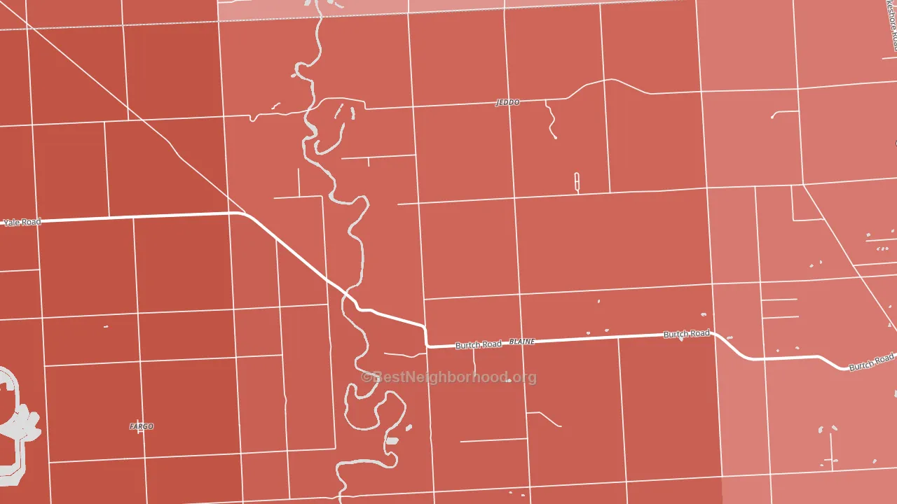 48032, MI block-group political-lean map