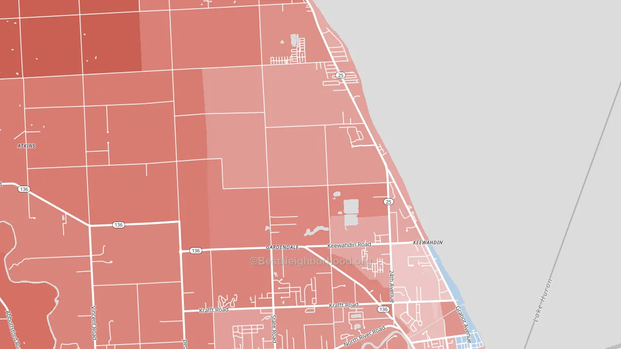 48059, MI block-group political-lean map